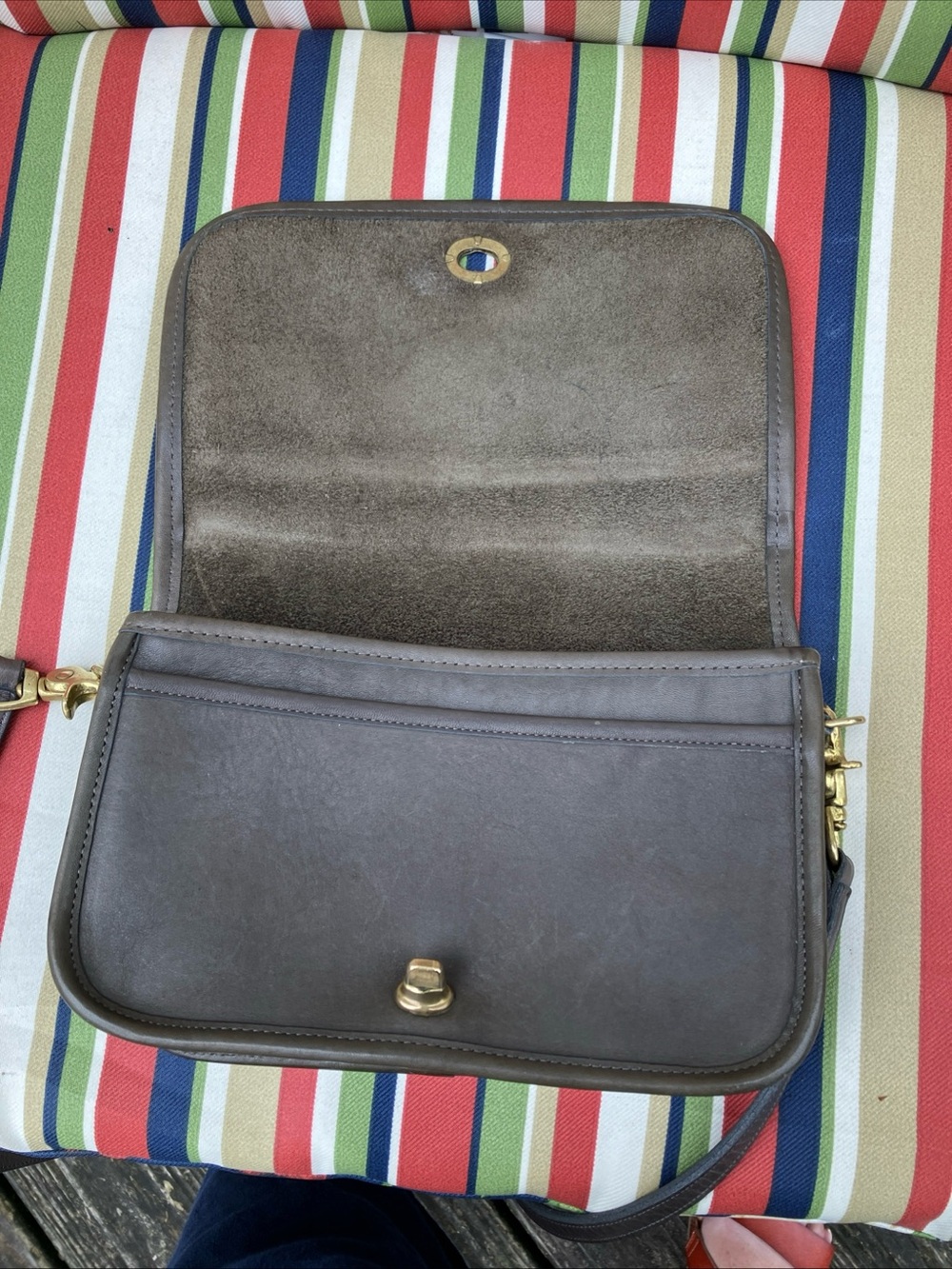 Coach NYC Pocket Purse Flannel Grey - Picture 7 of 11